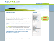 Tablet Screenshot of czywiesz.com